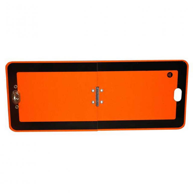 STEEL VERTICAL FOLD ADR HAZARD WARNING HAZCHEM PLATE
