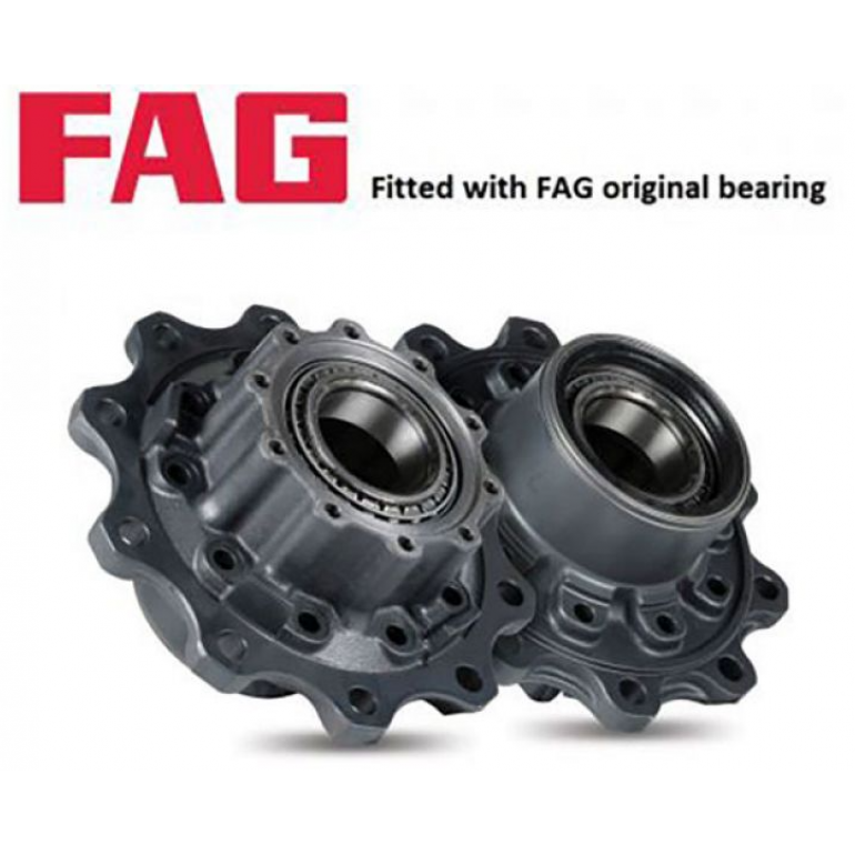 REAR WHEEL HUB WITH WHEEL BEARINGS