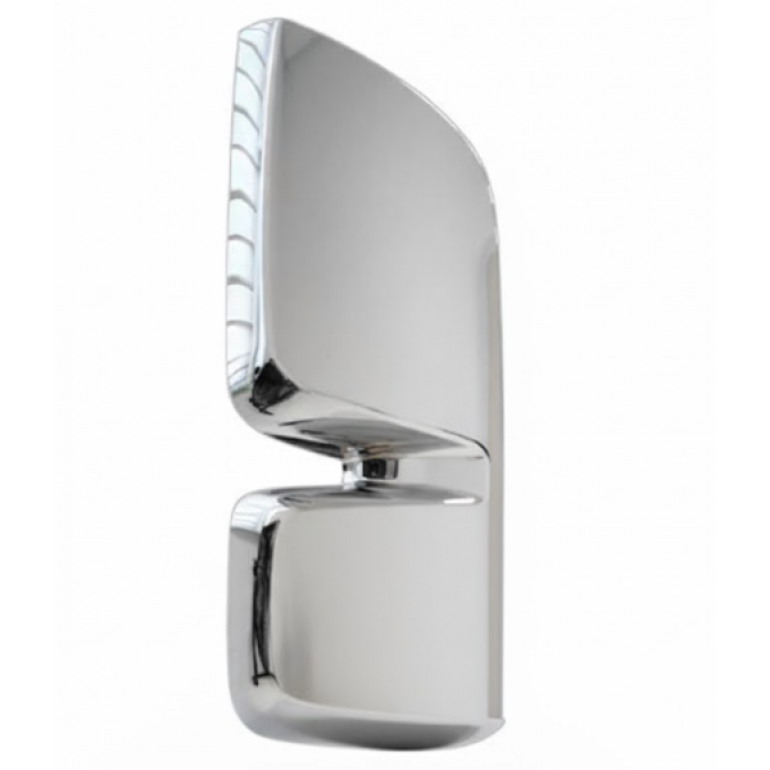 CHROME COATED TWIN MIRROR BACK COVER DRIVER SIDE RH