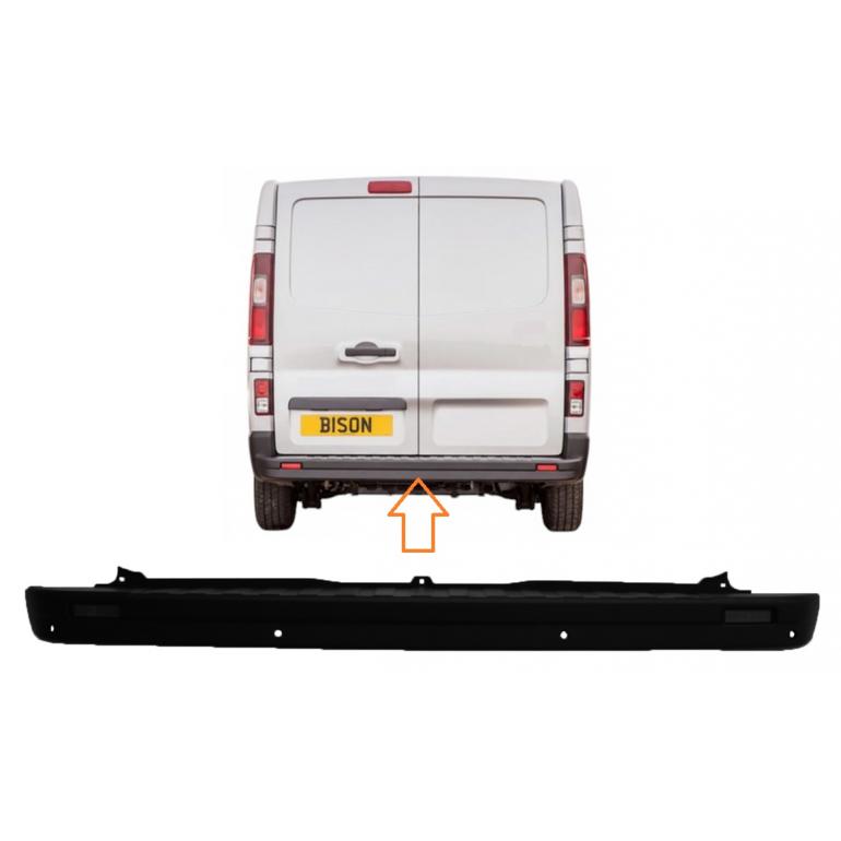 BLACK REAR BUMPER PARK ASSIST WITH 4 PDC BRACKETS
