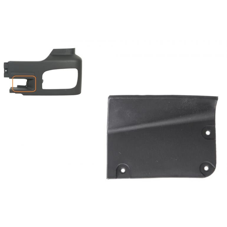 FRONT BUMPER BLANKING CAP PASSENGER SIDE LH