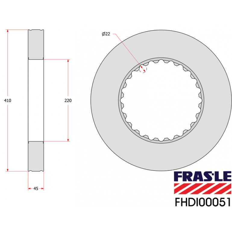 SOLID BRAKE DISC WITH FITTING KIT