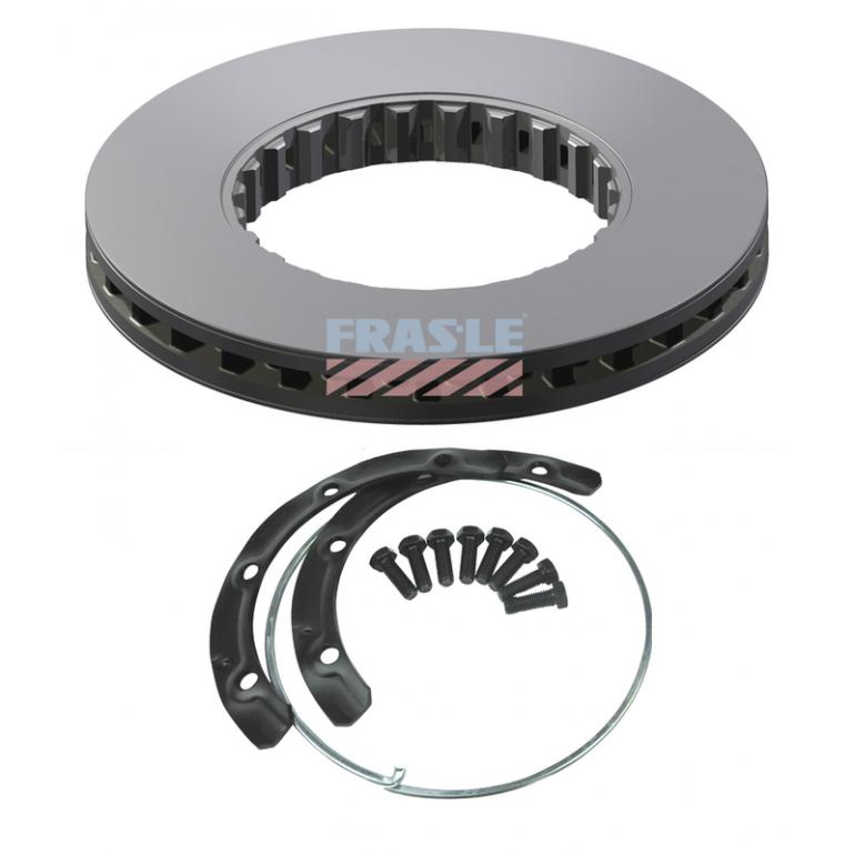 VENTED BRAKE DISC WITH FITTING KIT