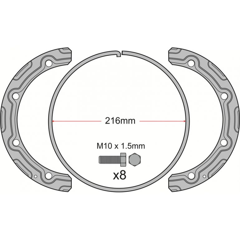 VENTED BRAKE DISC WITH FITTING KIT