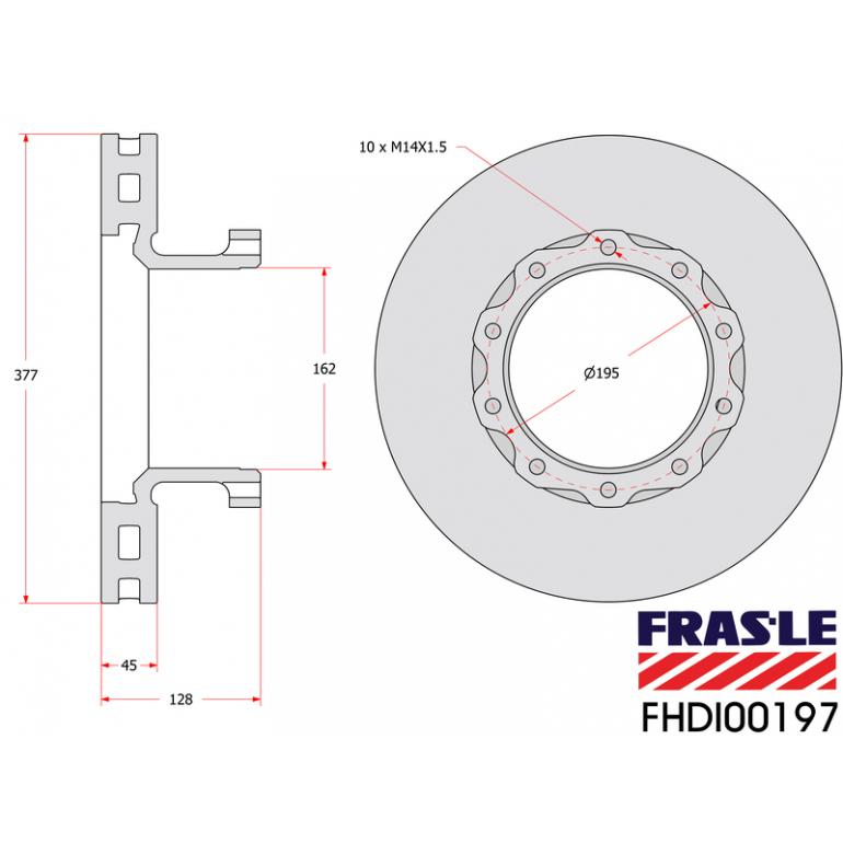 FRONT VENTED BRAKE DISC