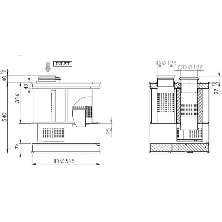 EXHAUST SILENCER BOX