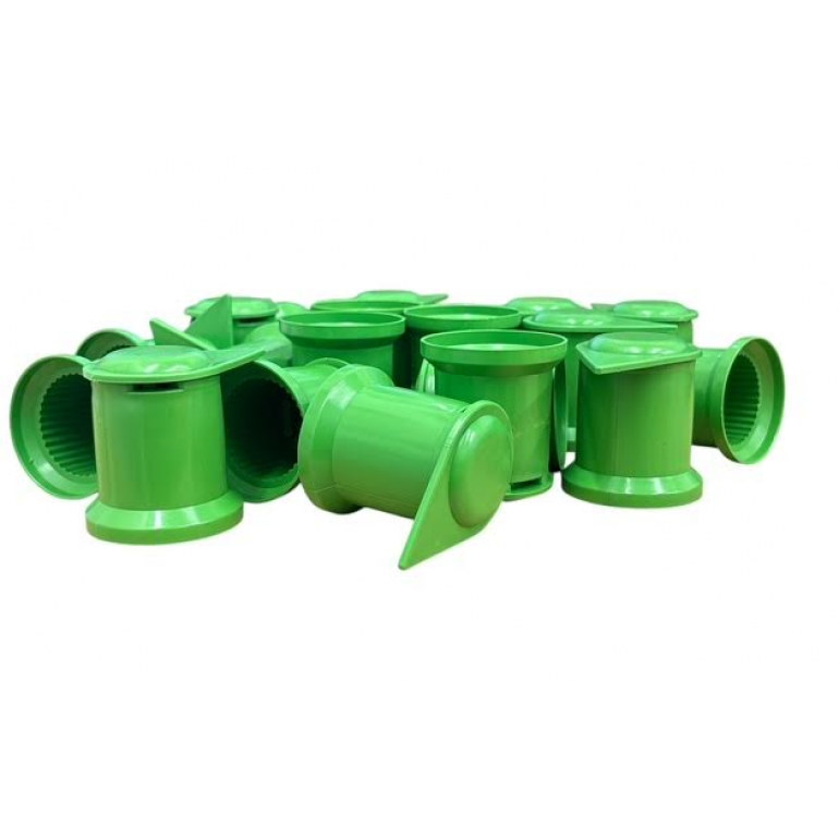 32MM GREEN LONG REACH WHEEL NUT INDICATOR COVERS (PKT 20)