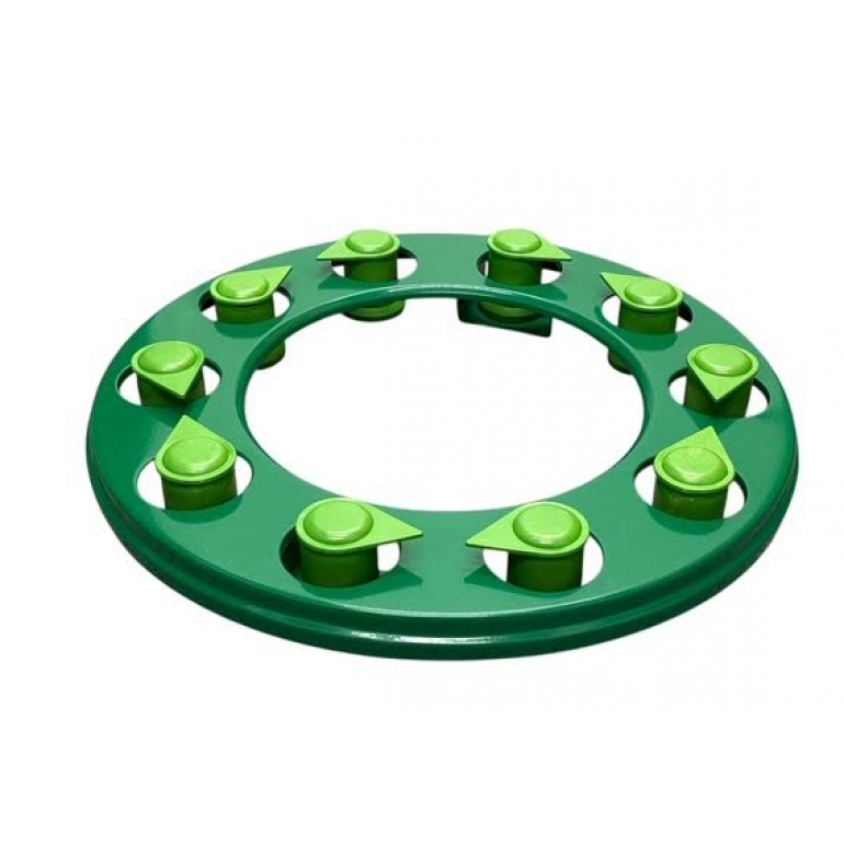 GREEN COATED WHEEL COVER & WHEEL NUT INDICATORS