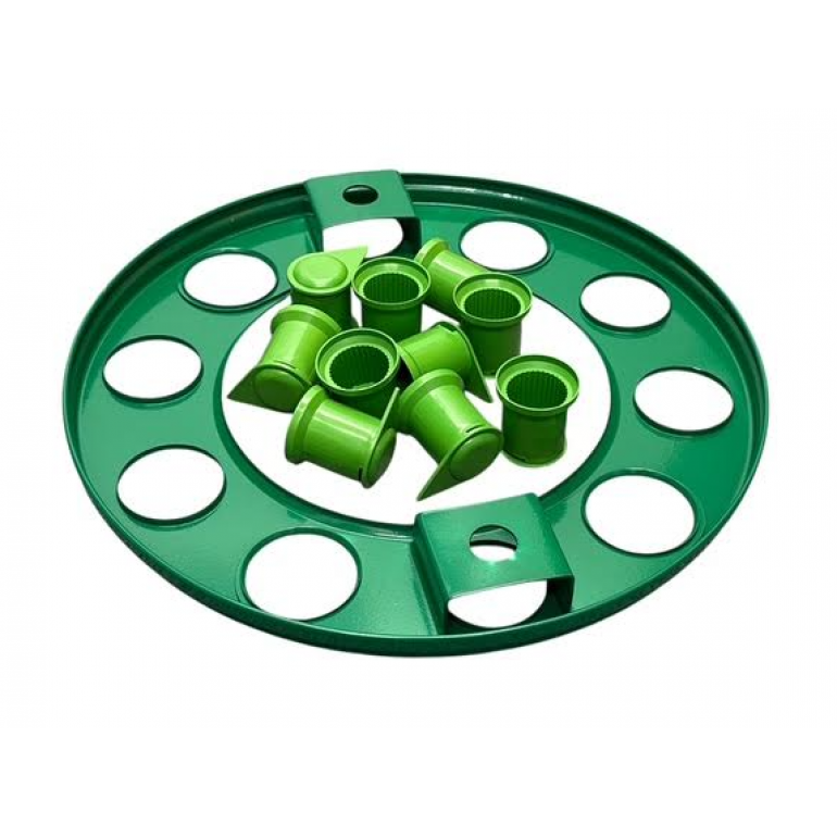 GREEN COATED WHEEL COVER & WHEEL NUT INDICATORS