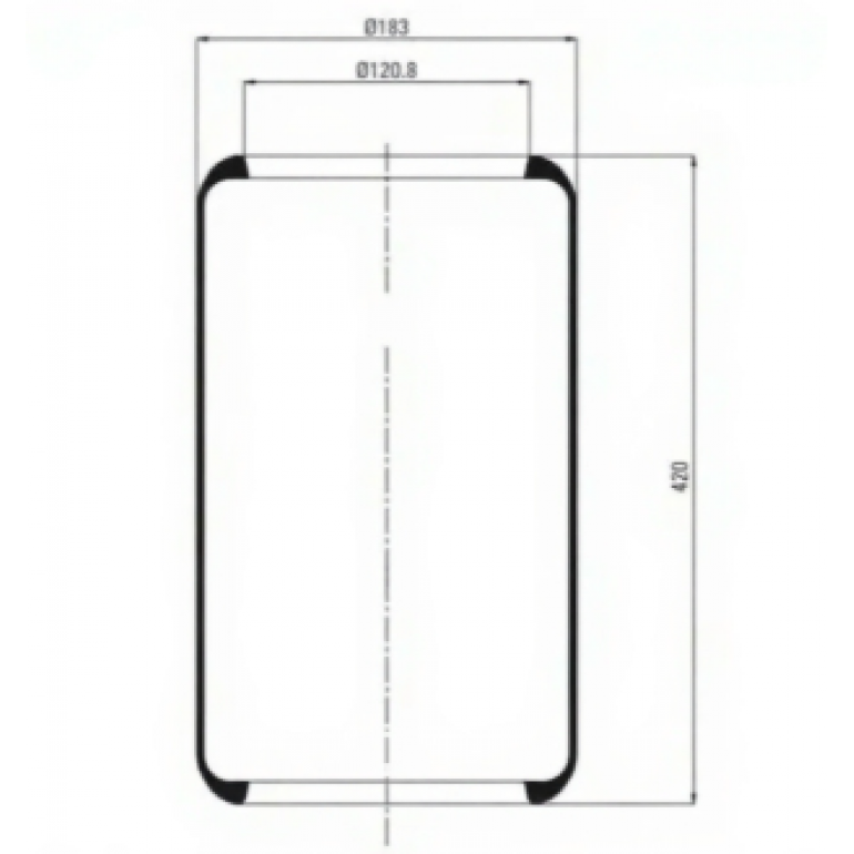 REAR SUSPENSION AIR SPRING BELLOW ONLY