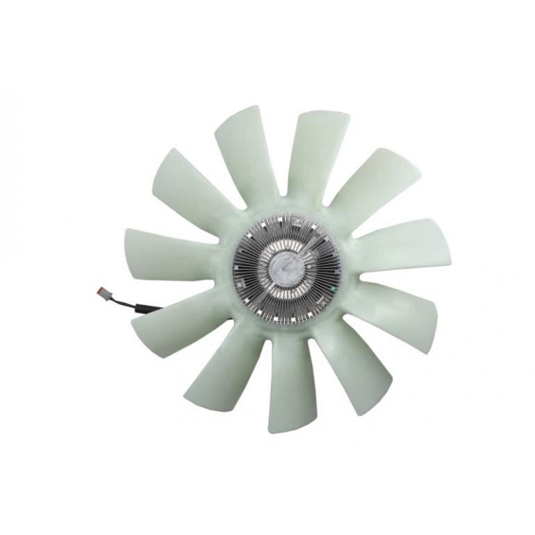 VISCOUS FAN CLUTCH HUB WITH BLADES