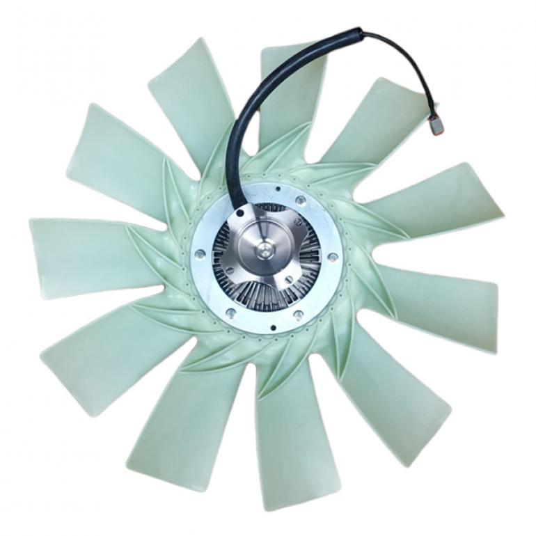 VISCOUS FAN CLUTCH HUB WITH BLADES