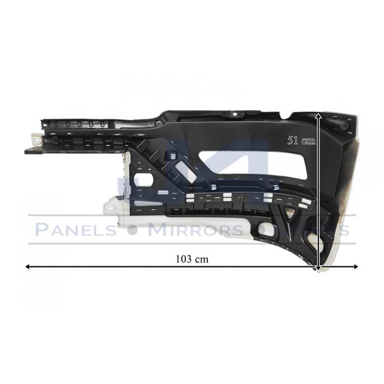 FRONT BUMPER CORNER WITH FOG LAMP HOLES DRIVER SIDE RH