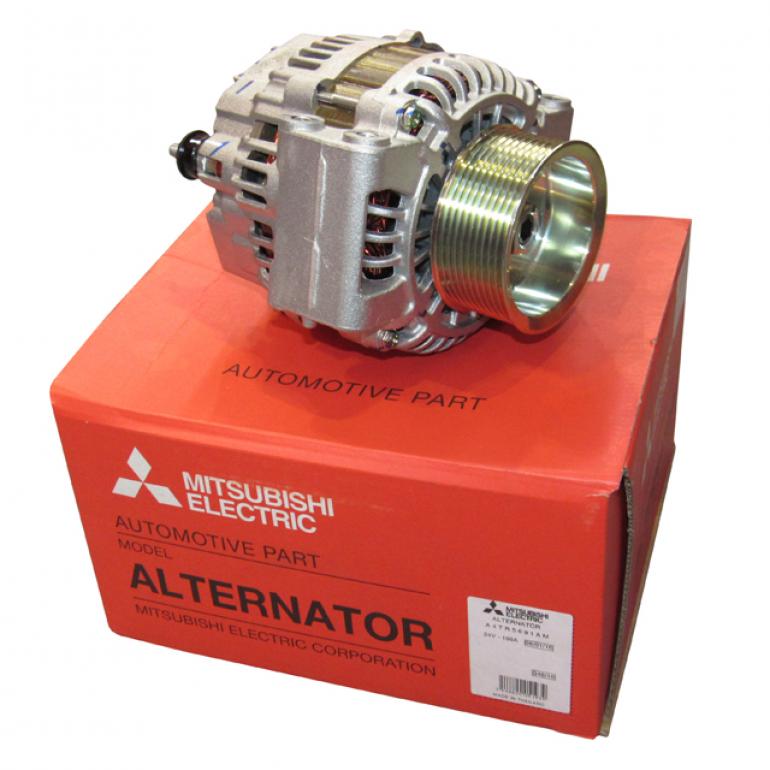 ALTERNATOR ASSEMBLY WITH 10 GROOVE PULLEY PULLEY 24V 100AMP