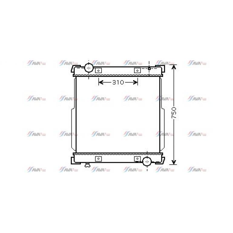 COOLANT RADIATOR WITHOUT FRAME REPLACES VALEO ONLY