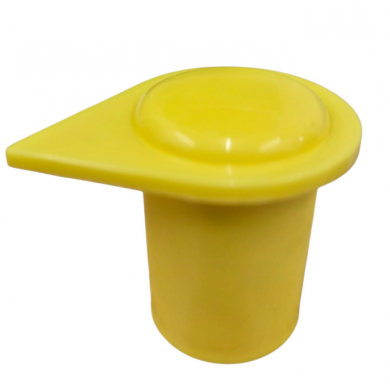 17MM YELLOW LONG REACH WHEEL NUT INDICATOR COVERS (PKT 50)