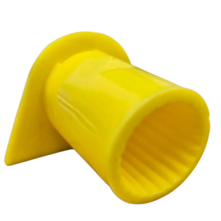 19MM YELLOW LONG REACH WHEEL NUT INDICATOR COVERS (PKT 20)