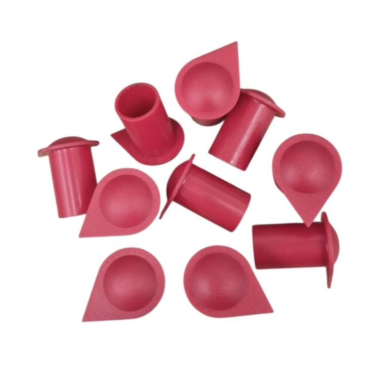 19MM RED LONG REACH WHEEL NUT INDICATOR COVERS (PKT 10)