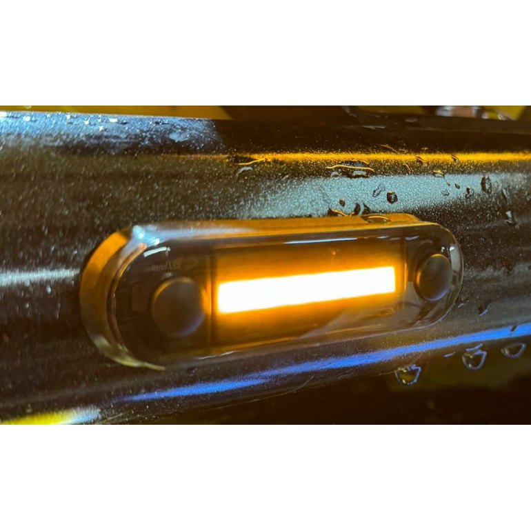 LED AMBER SMOKED MARKER LAMP 0.5M CABLE