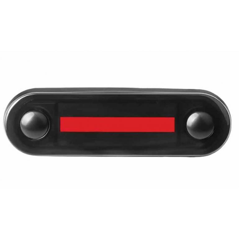 LED RED SMOKED MARKER LAMP 0.5M CABLE