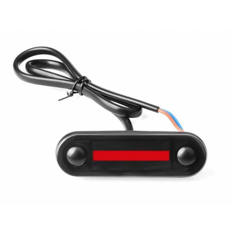 LED RED SMOKED MARKER LAMP 0.5M CABLE