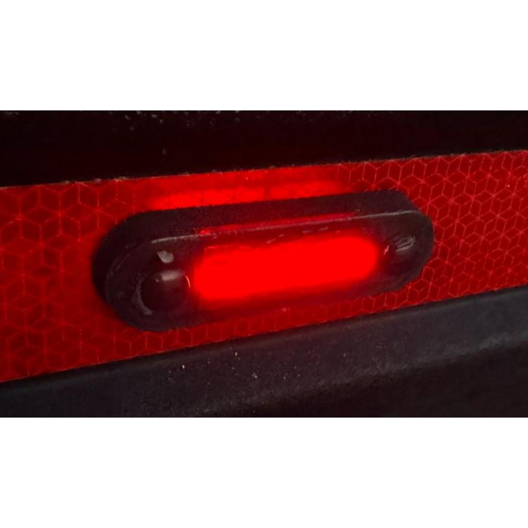 LED RED SMOKED MARKER LAMP 3.0M CABLE