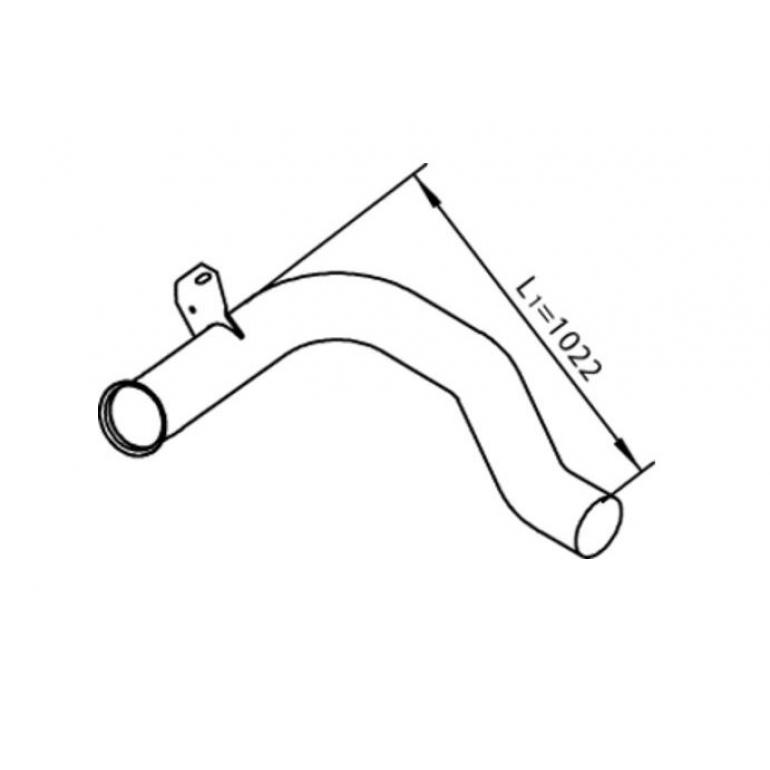 DOWNPIPE SECTION INTO SILENCER BOX