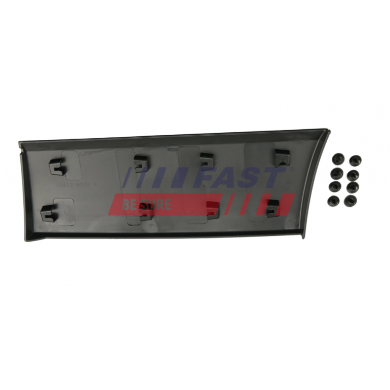 BLACK REAR SIDE MOULDING PANEL DRIVERS SIDE RH