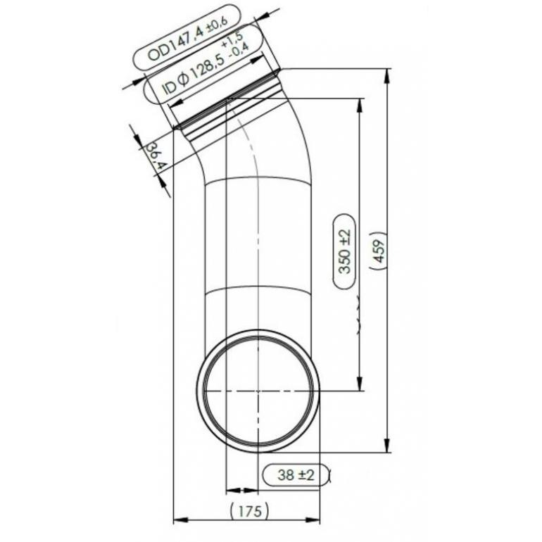 EXHAUST INTERMEDIATE DOWN PIPE