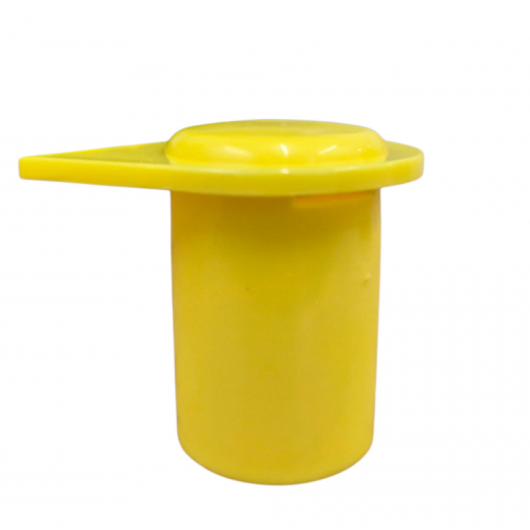 21MM YELLOW LONG REACH WHEEL NUT INDICATOR COVERS (PKT 10)