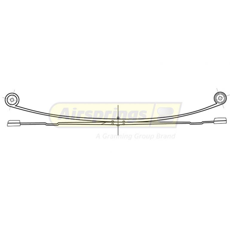REAR TWIN LEAF ROAD SPRING