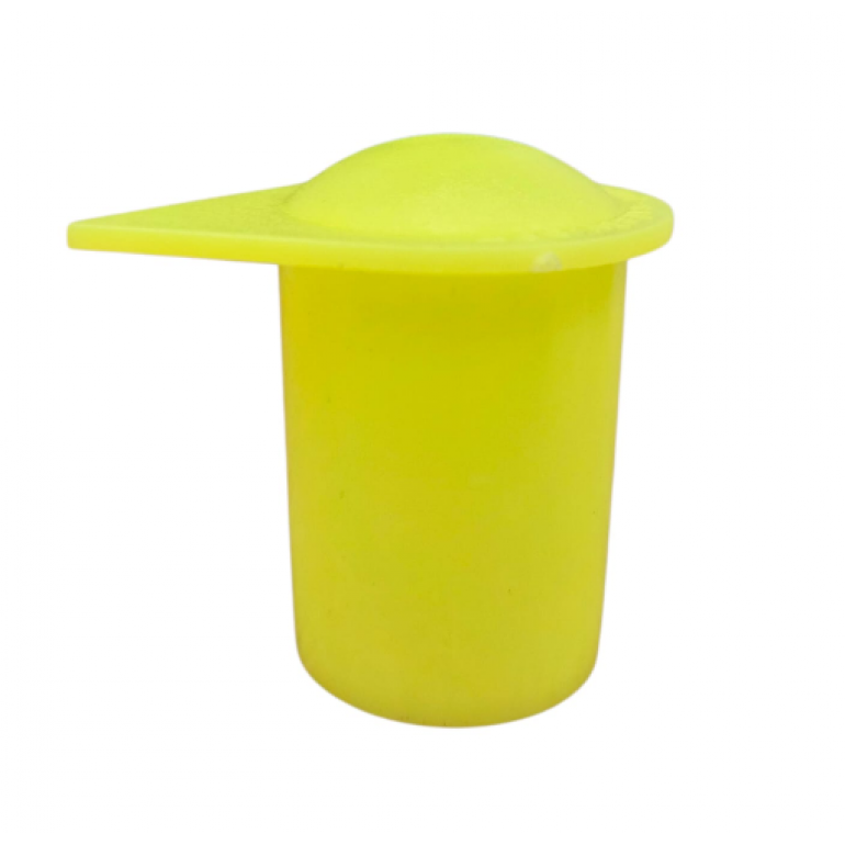 22MM FLUORESCENT YELLOW LONG REACH WHEEL NUT INDICATOR COVERS (PKT 10)