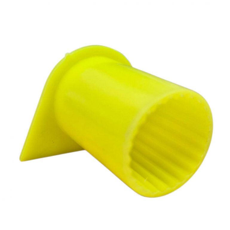 22MM FLUORESCENT YELLOW LONG REACH WHEEL NUT INDICATOR COVERS (PKT 10)