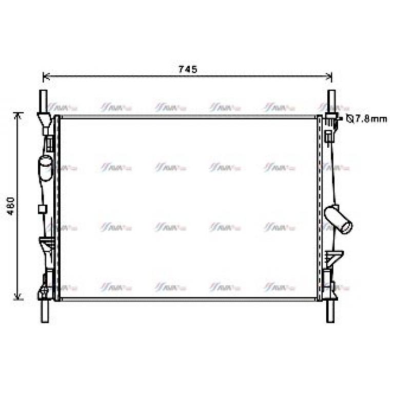 RADIATOR WITHOUT FRAME