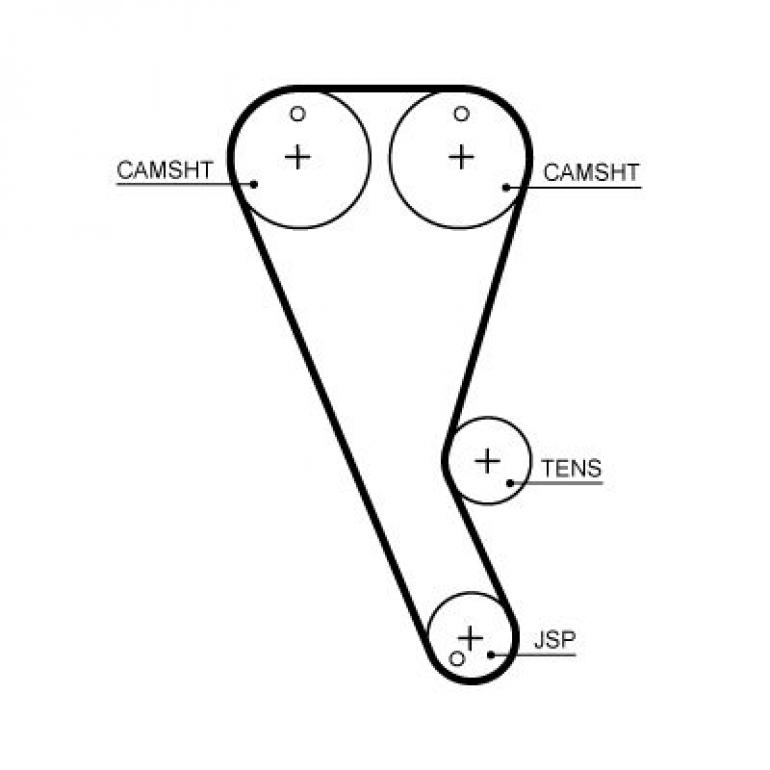 TIMING BELT FOR CAMSHAFT