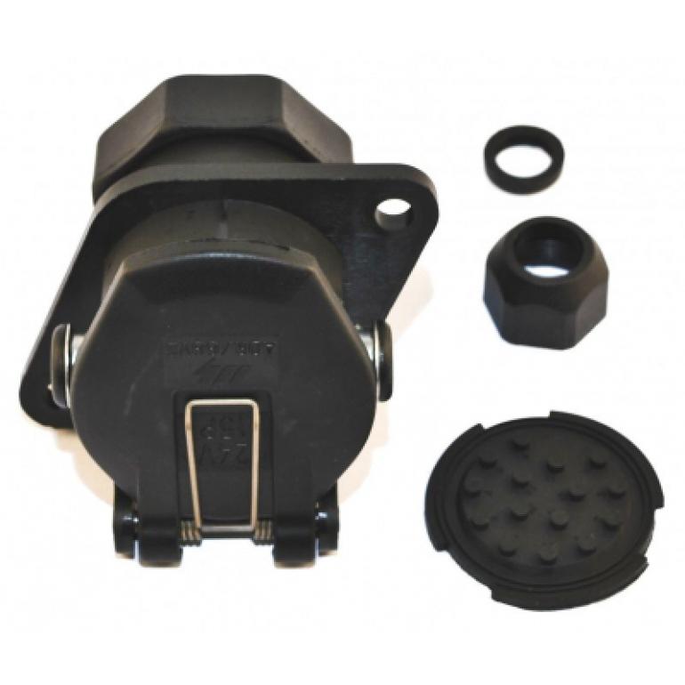 15 PIN PLASTIC SOCKET WITH SCREW TERMINALS 24V