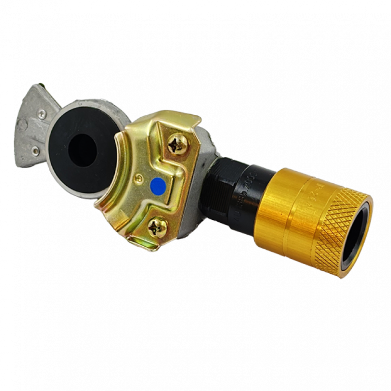 YELLOW 'FEMALE PALM COUPLING ADAPTOR