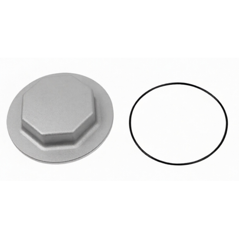 AXLE END HUB CAP WITH O-RING