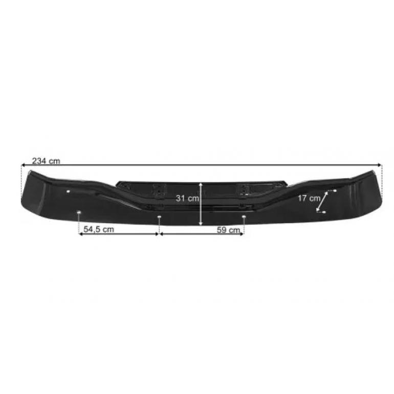 SUNVISOR WITH TRIM SECTIONS