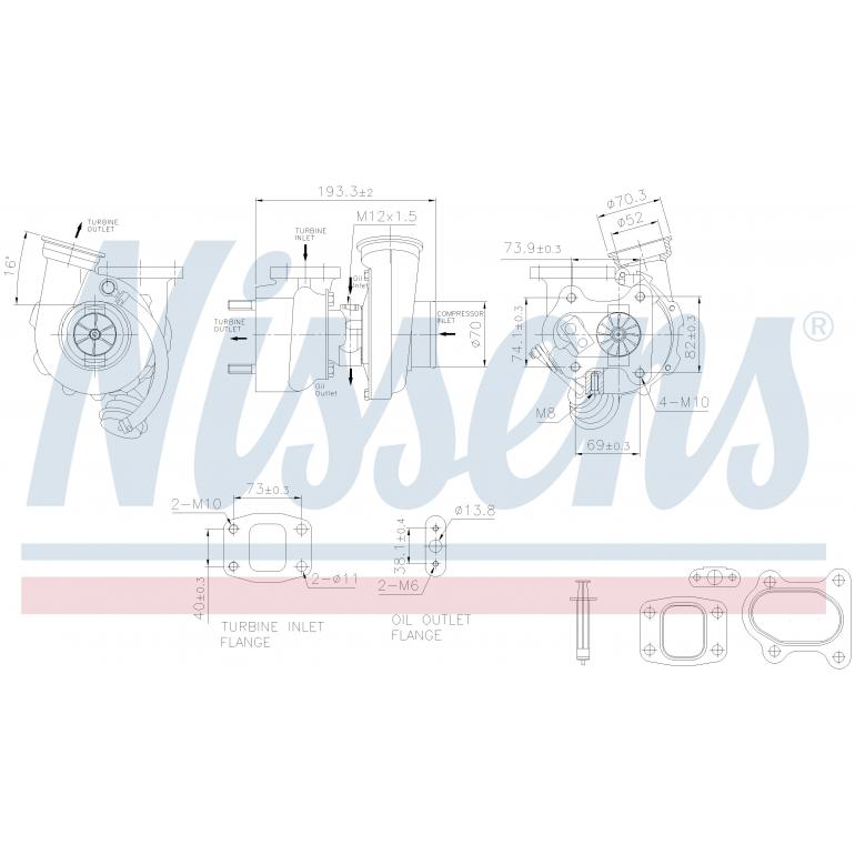 NEW UNIT TURBOCHARGER ASSEMBLY