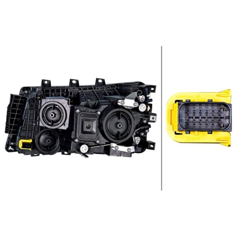 HALOGEN MANUAL ADJUST HEADLAMP DRIVER SIDE RH