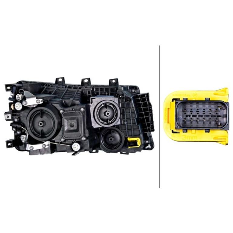 HALOGEN MANUAL ADJUST HEADLAMP PASSENGER SIDE LH