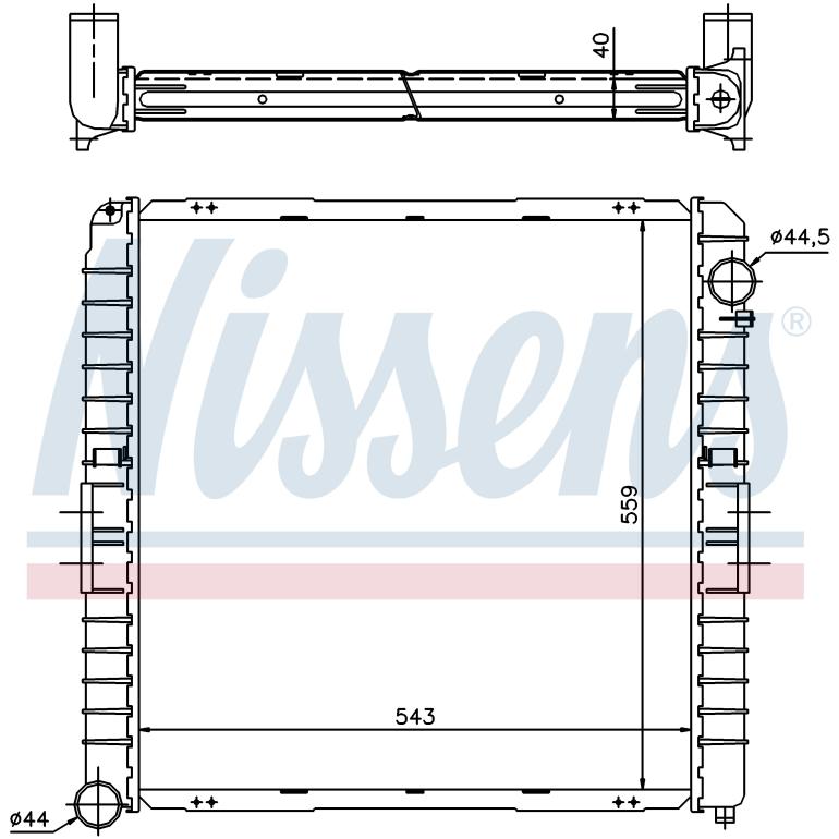 COOLANT RADIATOR WITH FRAME