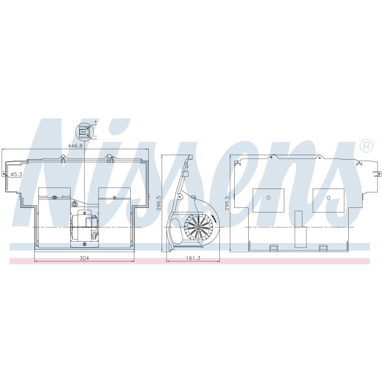 INTERNAL TWIN FAN BLOWER MOTOR