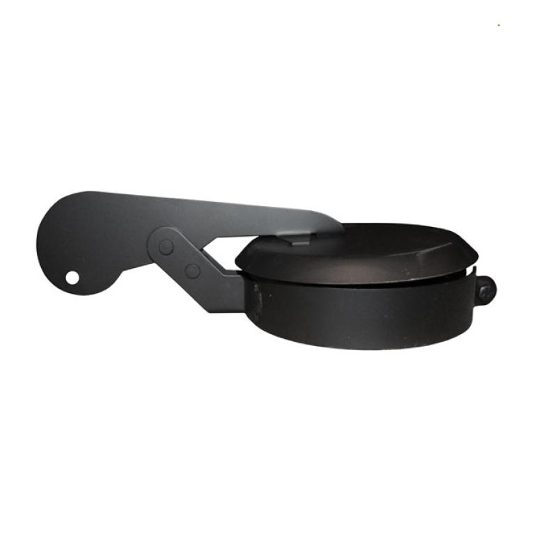 BLACK COATED EXHAUST RAIN CAP 5"