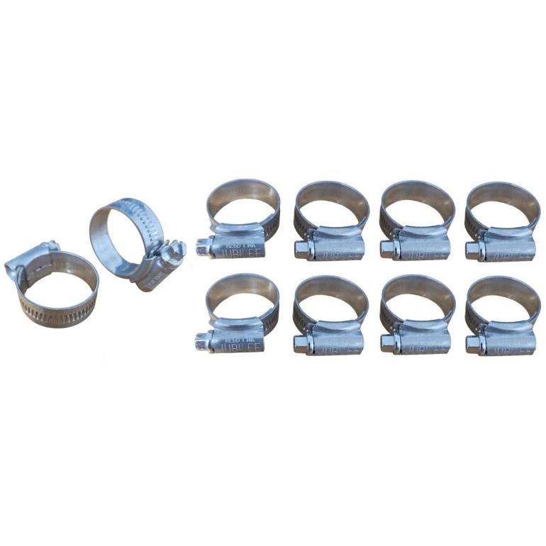 STAINLESS STEEL JUBILEE CLIPS 22MM-30MM (PKT 10)