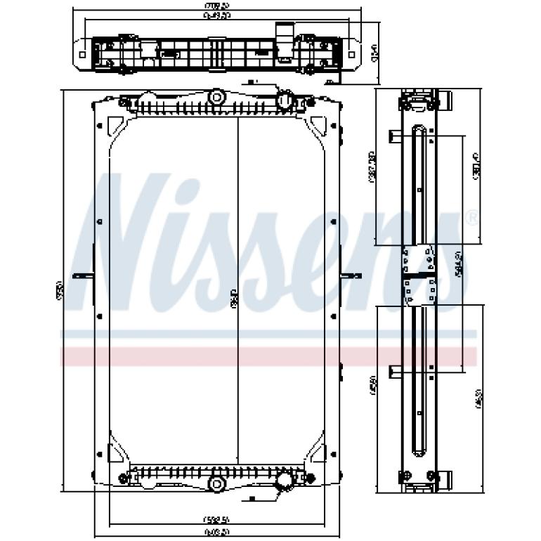 COOLANT RADIATOR WITH FRAME