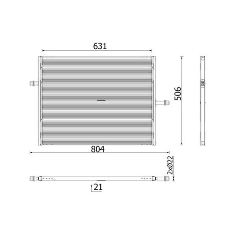 LOW TEMPERATURE CHARGE AIR COOLER