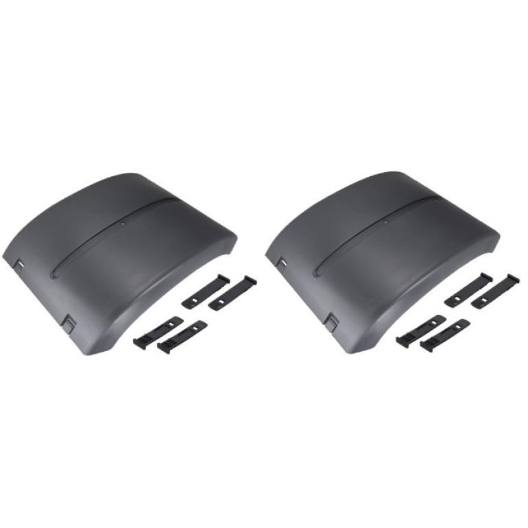 REAR AXLE 'SEMI FLAT WING TOPS WITH STRAPS (PKT2)