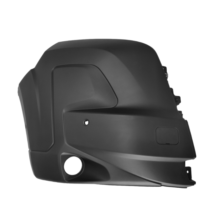 BLACK FRONT BUMPER CORNER WITH FOG LAMP HOLE DRIVER SIDE RH